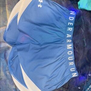 Under Armour Blue and White Performance Shorts